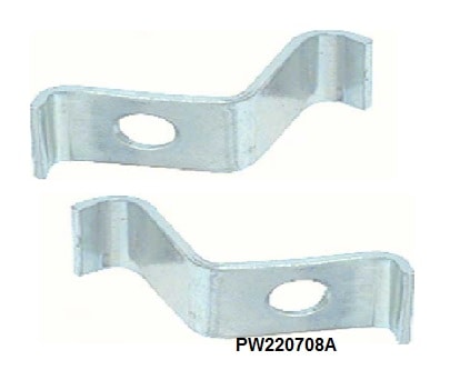 Over Rider Mounting Brackets: 67-68 Camaro DELUXE Rear